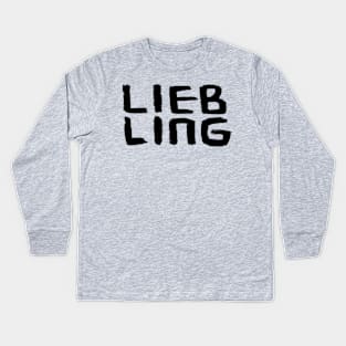 Liebling, German word, for your favourite person Kids Long Sleeve T-Shirt